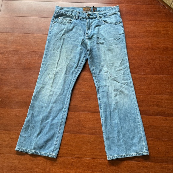 Vintage American Rag Cie Mens Jeans Size 33×30 Zip 100% Cotton - Picture 6 of 7